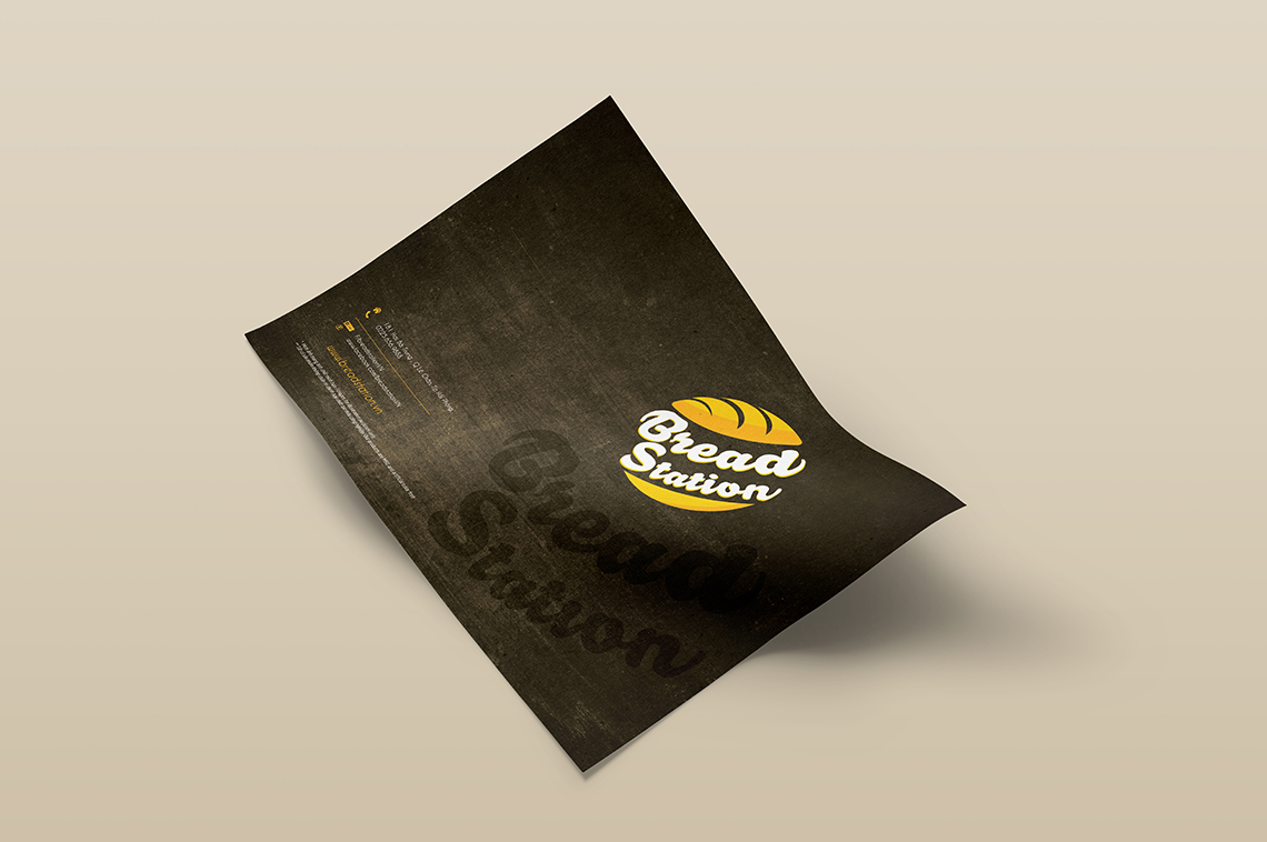 Bread Station - Thiết kế bộ nhận diện thương hiệu cửa hàng ăn nhanh Bread Station